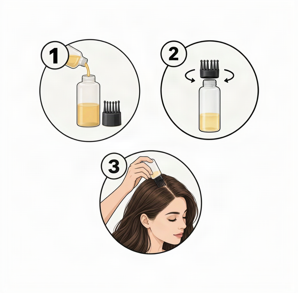 The Applicator – Präzisions-Kopfhaut-Applikator